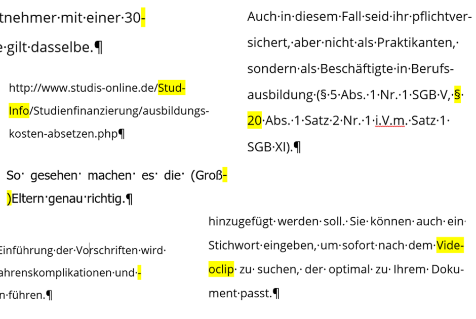 So beheben Sie in Word Probleme beim Zeilenumbruch ...